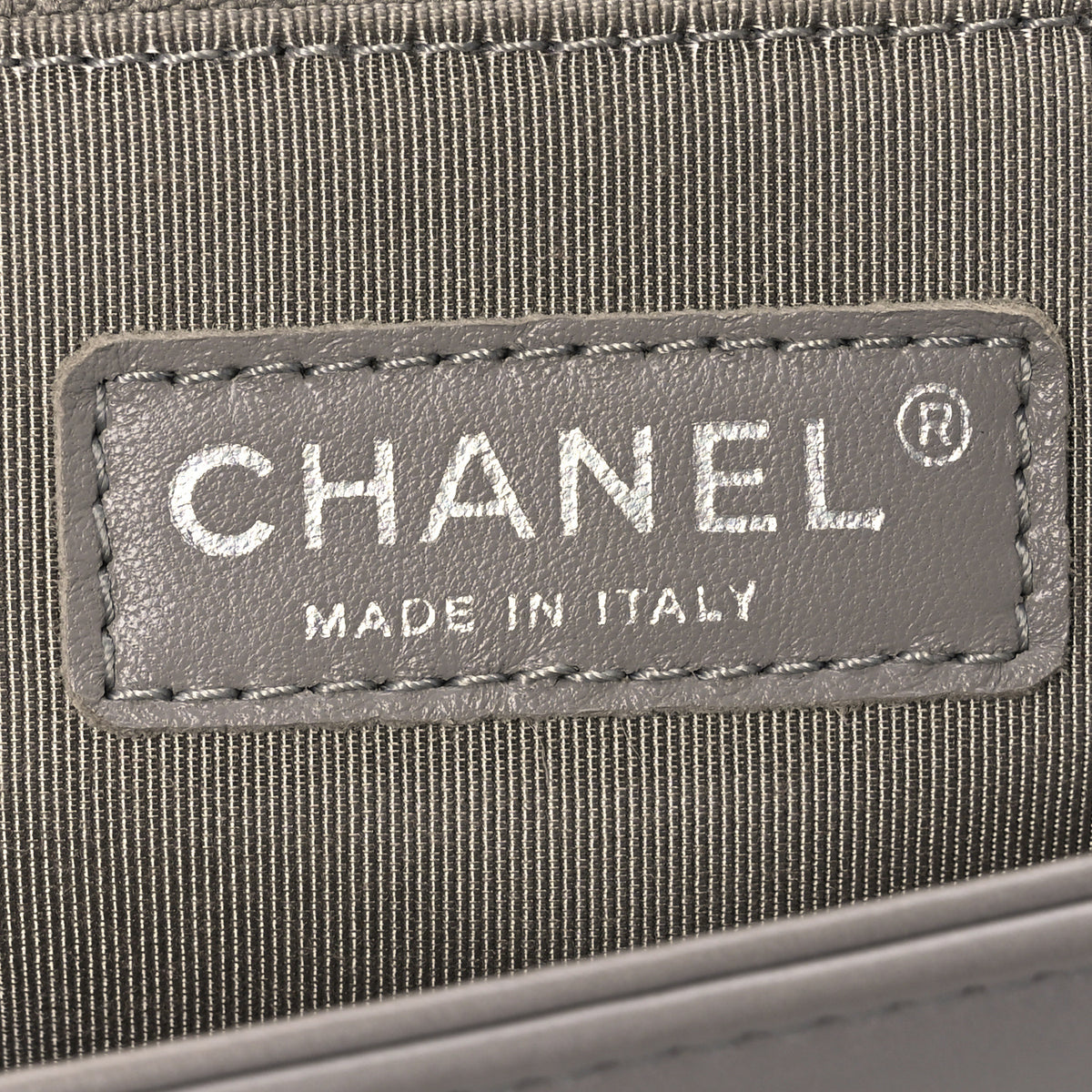 Chanel Lambskin Quilted Large Boy Flap Grey 6 of 11