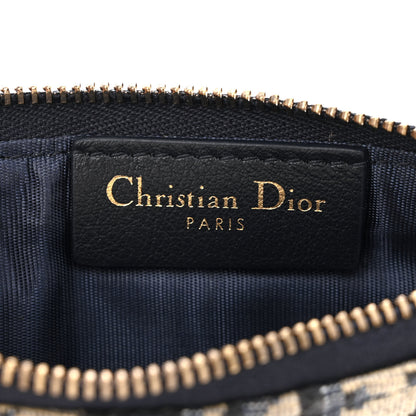 Christian Dior Oblique Saddle Chain Long Wallet Blue 9 of 14