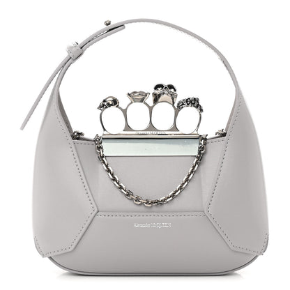 Alexander McQueen Calfskin Mini The Jeweled Hobo Dust 1 of 13
