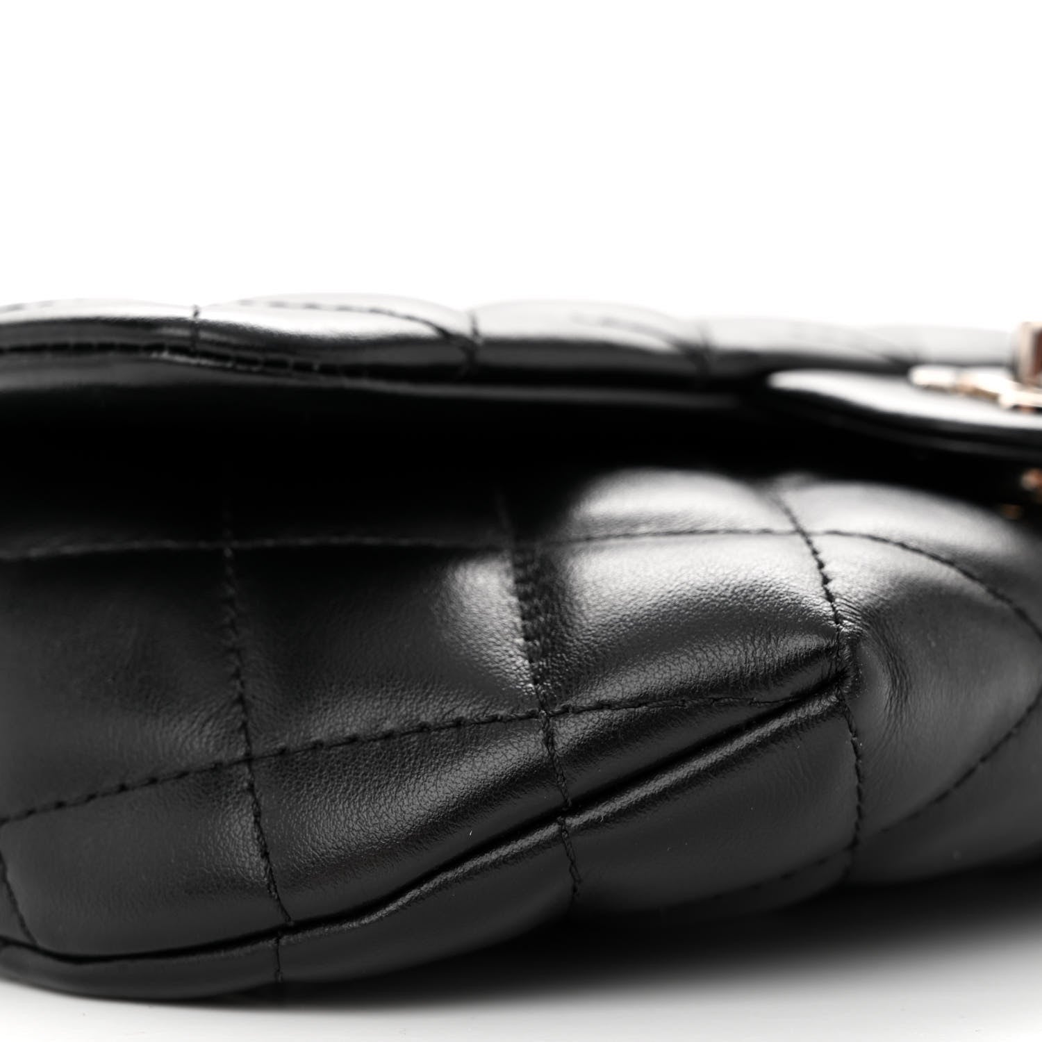 Chanel Calfskin Quilted CC Uniform Flap Belt Bag Black 6 of 10
