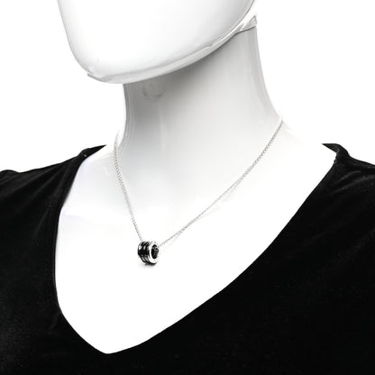 Bulgari Sterling Silver Ceramic Save The Children Pendant Necklace 2 of 7