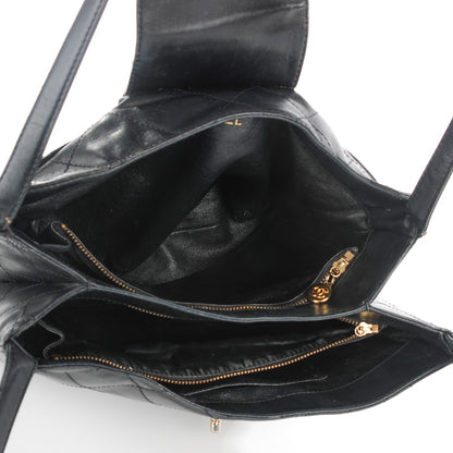 Chanel Lambskin Diamond Stitch Shoulder Bag Black 10 of 14