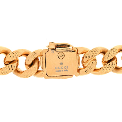 Gucci Metal Interlocking GG Chain Necklace Gold 4 of 4