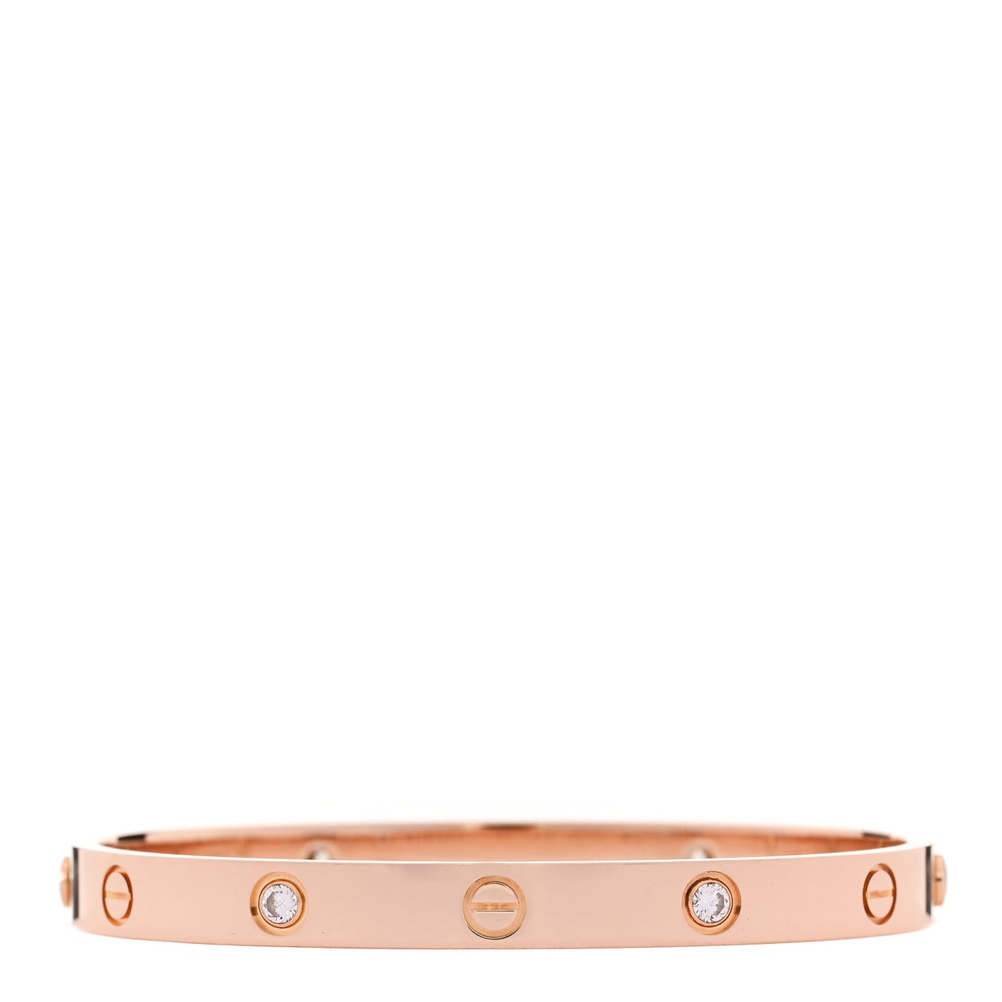 18K Pink Gold 4 Diamond LOVE Bracelet 18