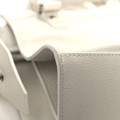 Balenciaga Grained Calfskin Neo Classic Silver Hardware S City White 10 of 12