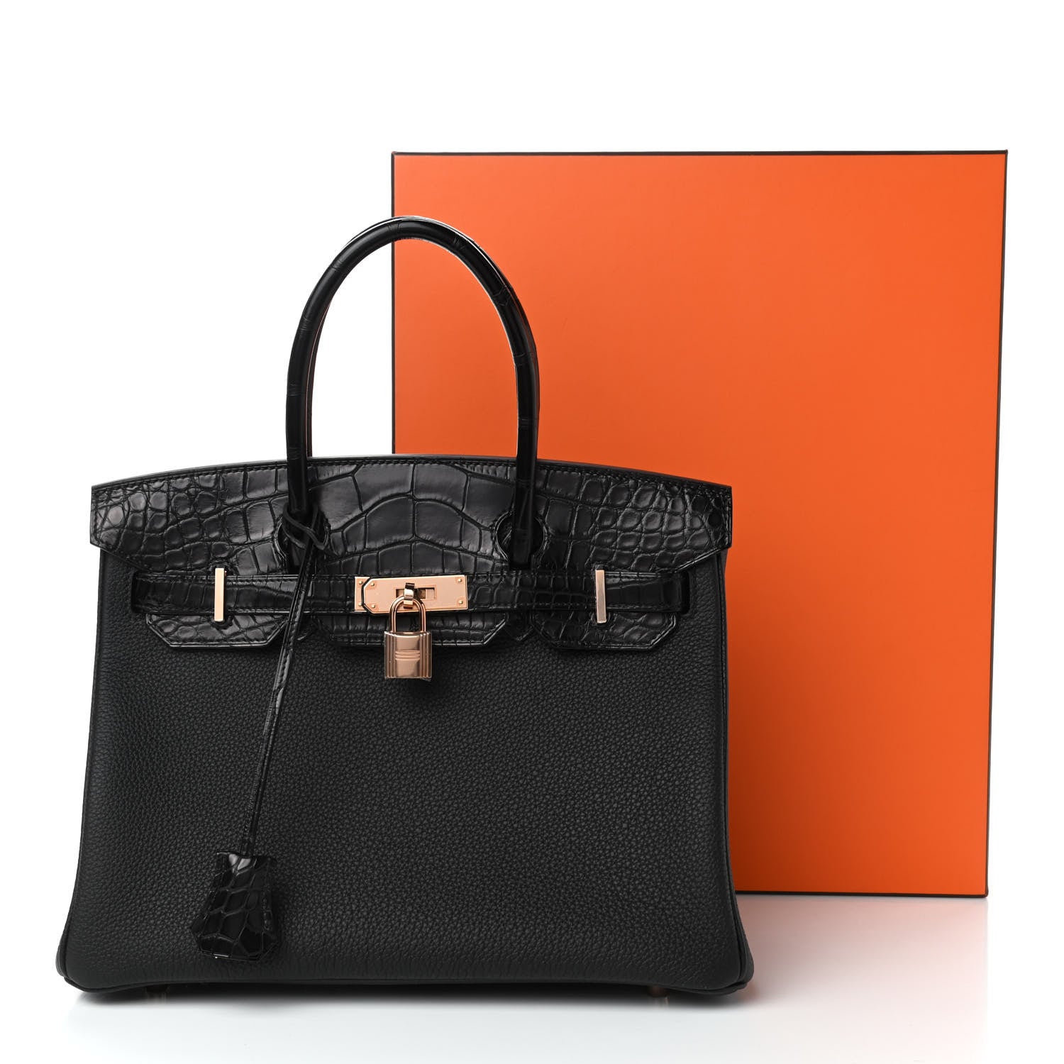 Hermes Togo Matte Alligator Birkin Touch 30 Black 10 of 10