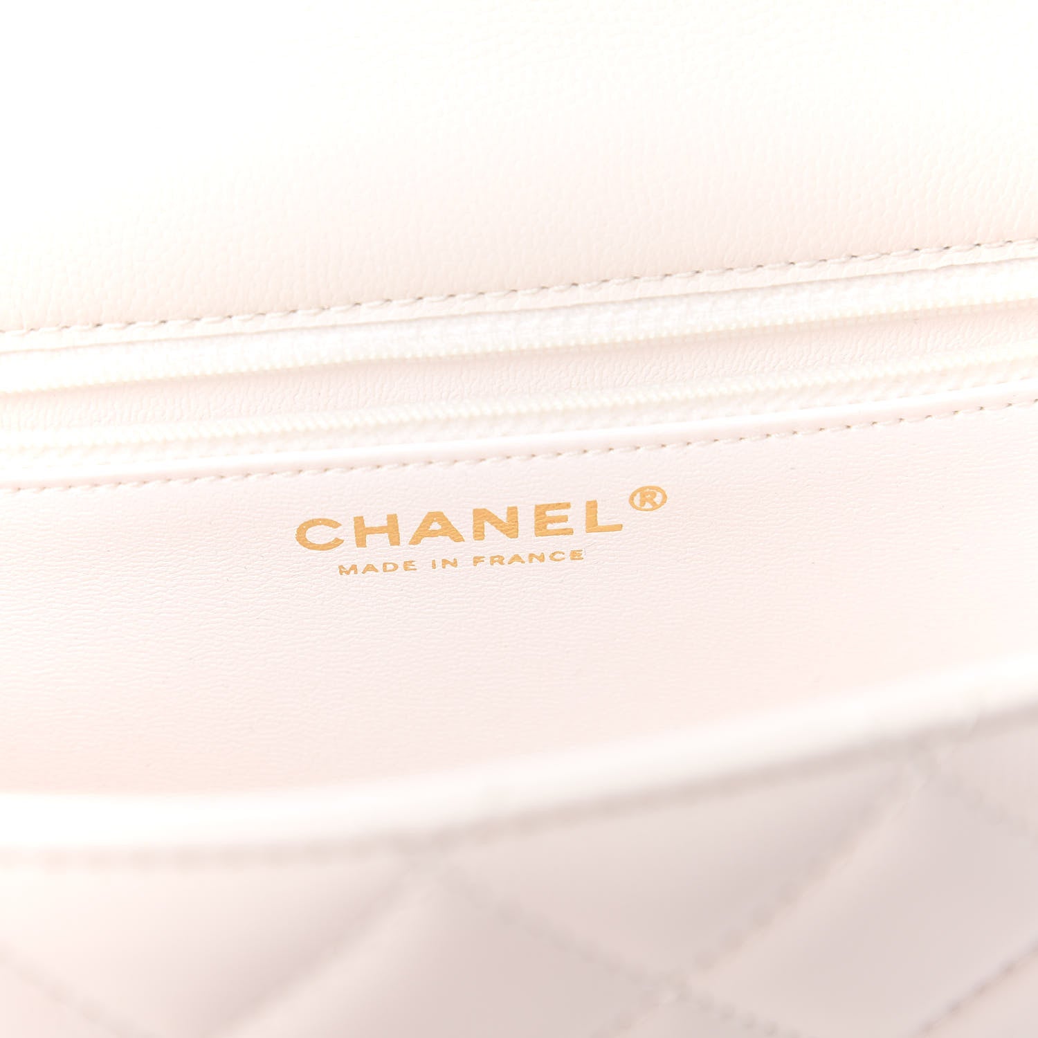 Chanel Caviar Quilted Large Sweet Classic Flap White 8 of 10