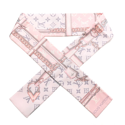 Louis Vuitton Silk Monogram Confidential Bandeau Light Pink 1 of 3
