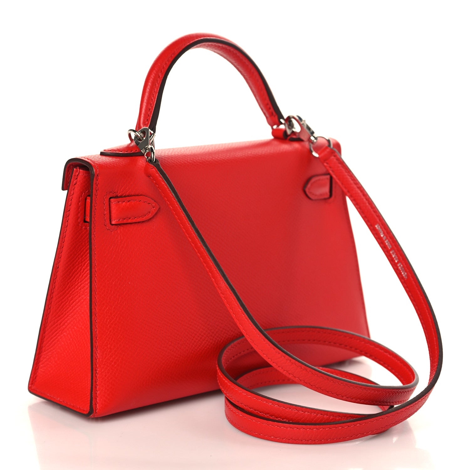 Hermes Epsom Mini Kelly Sellier 20 Rouge de Coeur 2 of 8