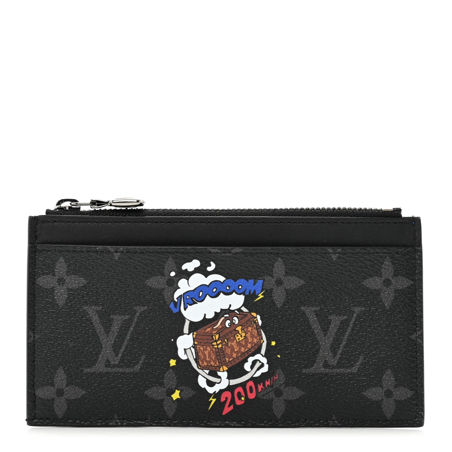 Monogram Eclipse Calfskin Trunk Coin Card Holder