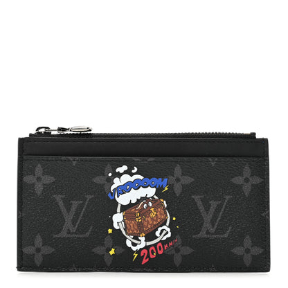 Louis Vuitton Monogram Eclipse Calfskin Trunk Coin Card Holder 1 of 6
