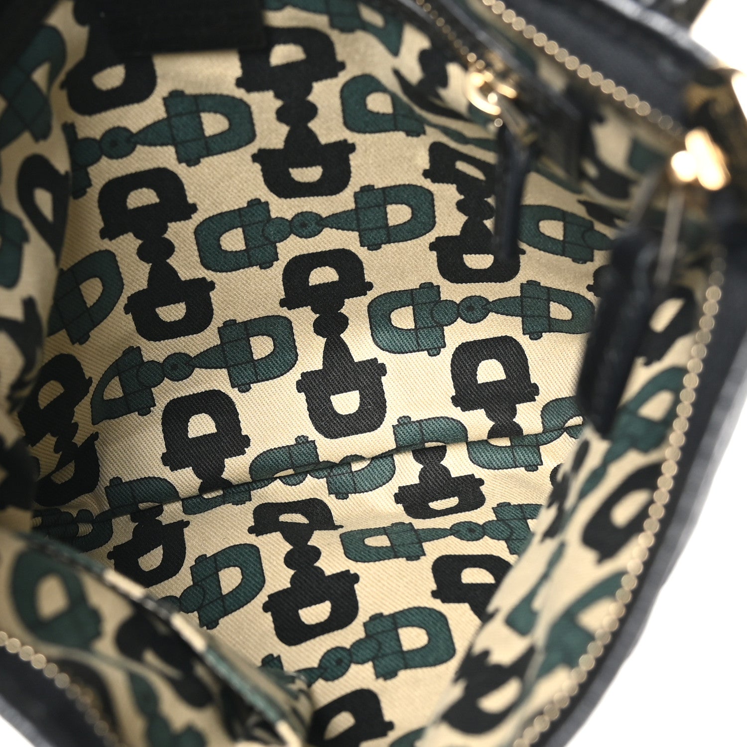 Gucci Monogram Web Jolicoeur Charms Messenger Bag Black 5 of 10