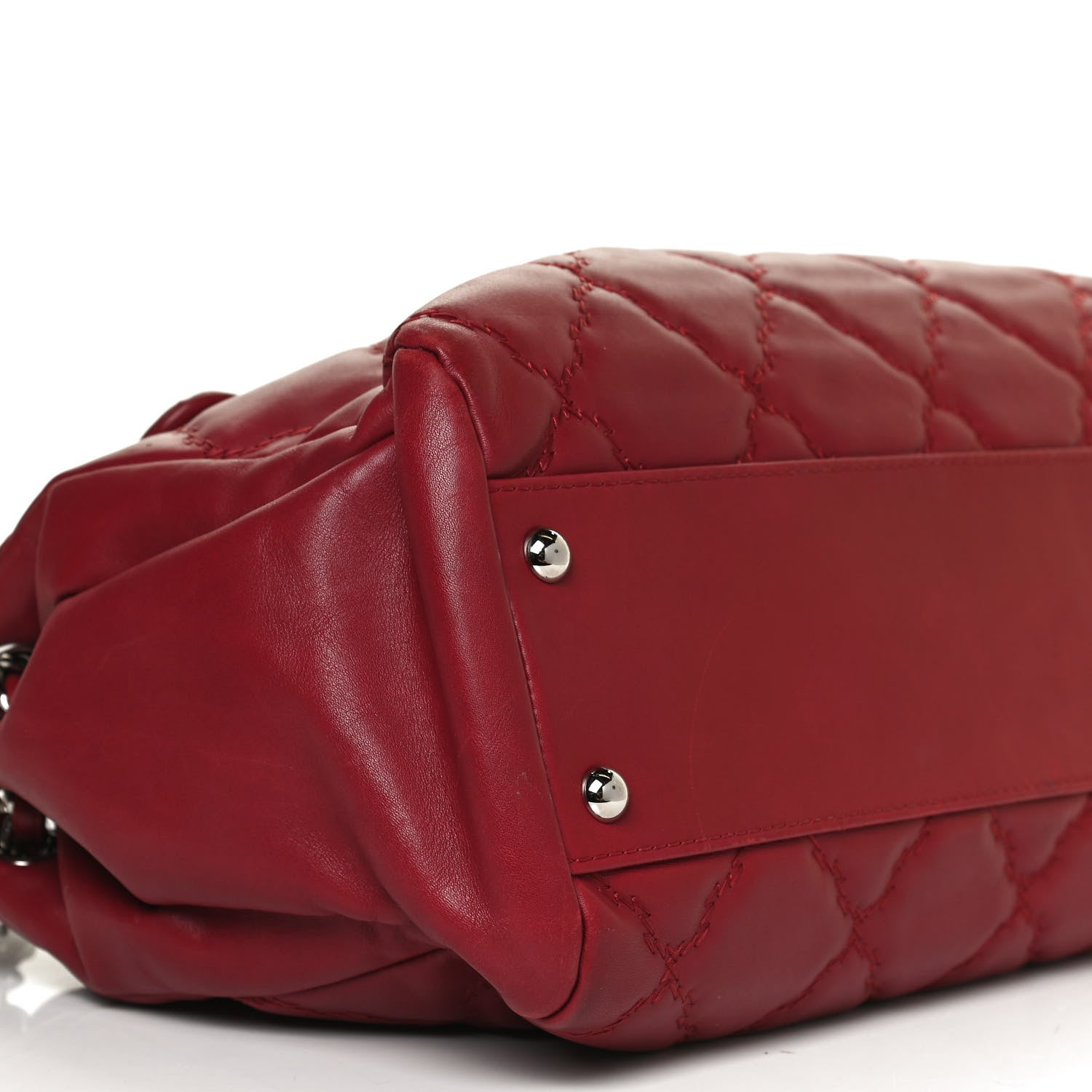 Chanel Calfskin Double Stitch Large Hamptons Flap Bag 9 of 10