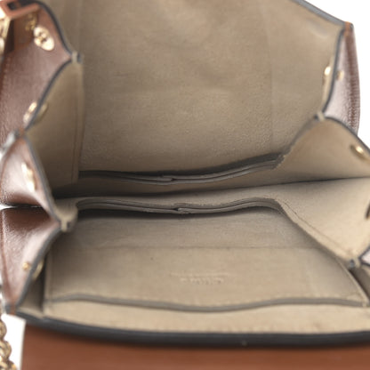 Chloe Suede Calfskin Mini Faye Bracelet Bag Tobacco 5 of 15