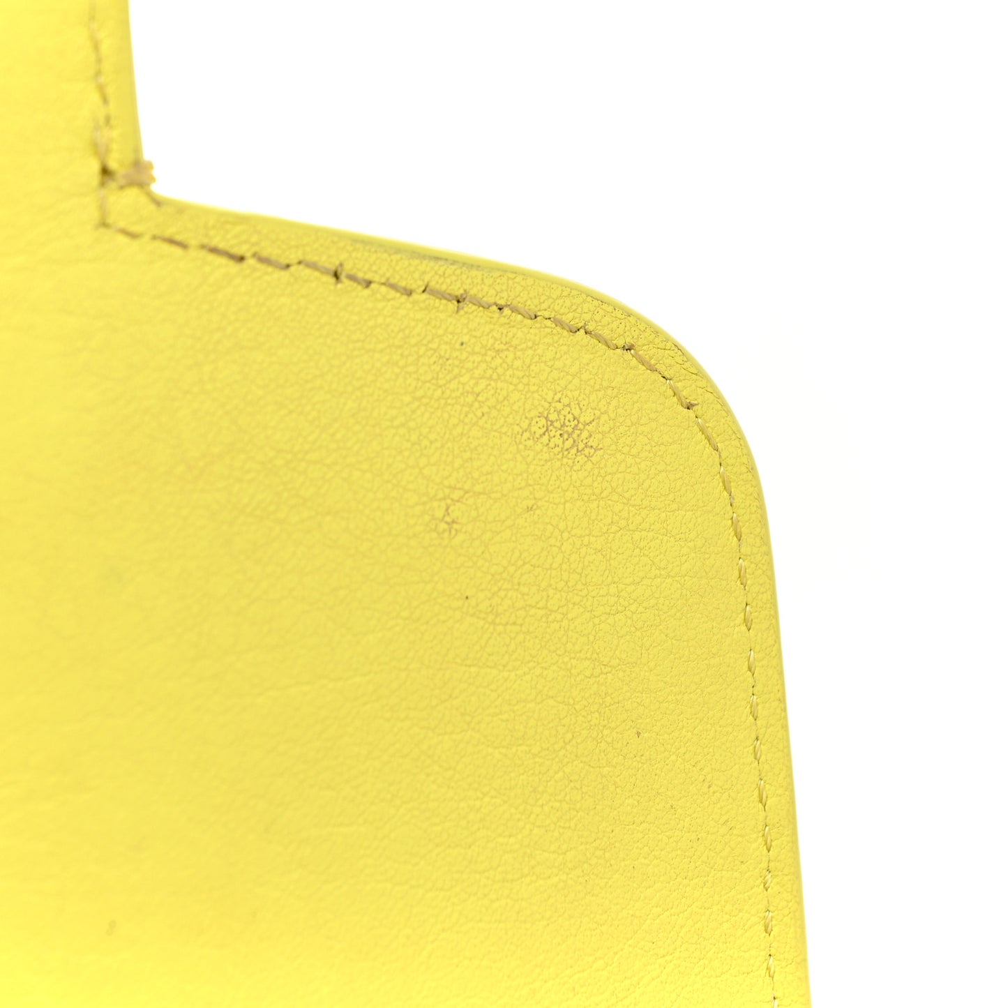 Calfskin Tiny PS11 Classic Shoulder Bag Lemon