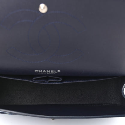 Chanel Crackled Calfskin Jumbo Double Flap Blue 7 of 10