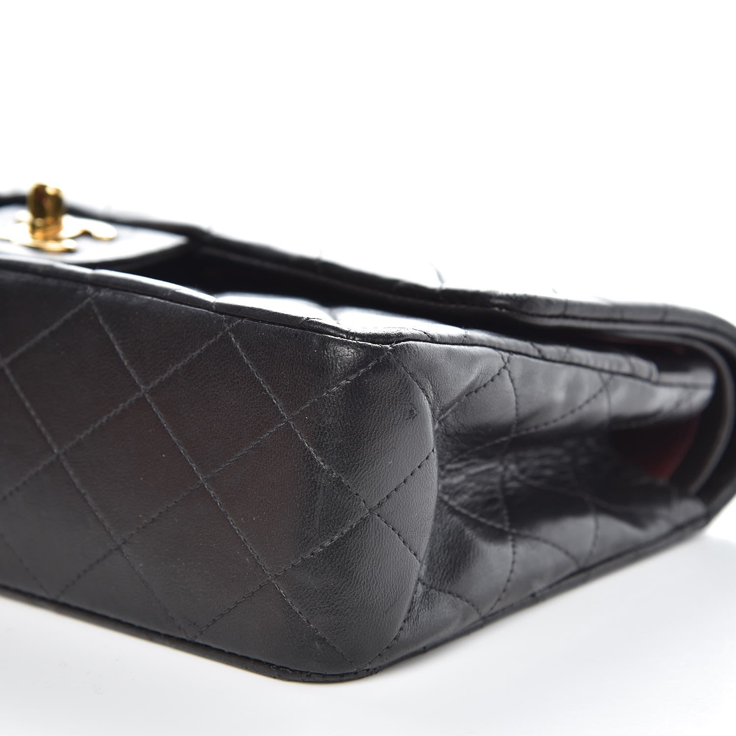 Chanel Lambskin Quilted Medium Double Flap Black 12 of 12