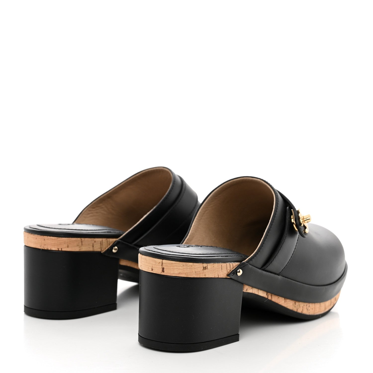 Chanel Calfskin CC Turn Lock Clogs 38 Black 4 of 9