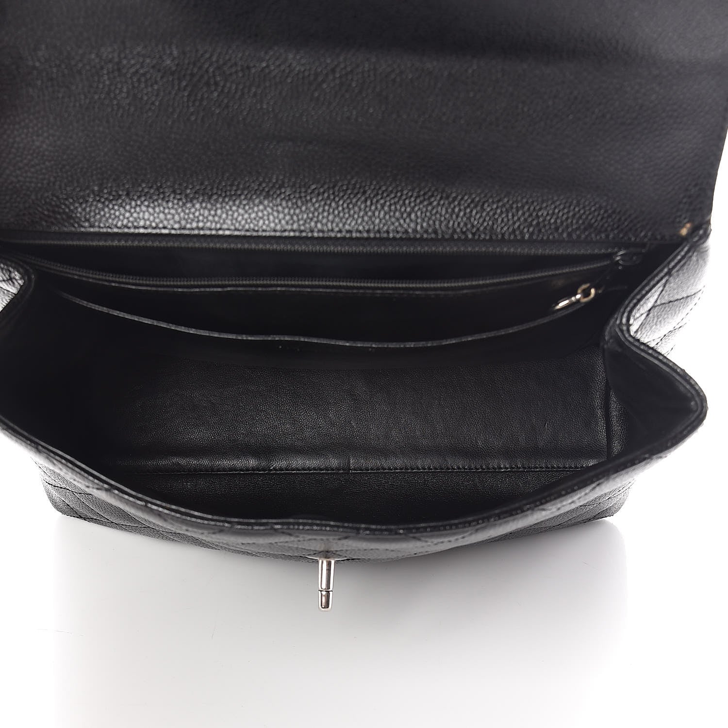 Chanel Caviar Quilted Jumbo Kelly Flap Black 5 of 18