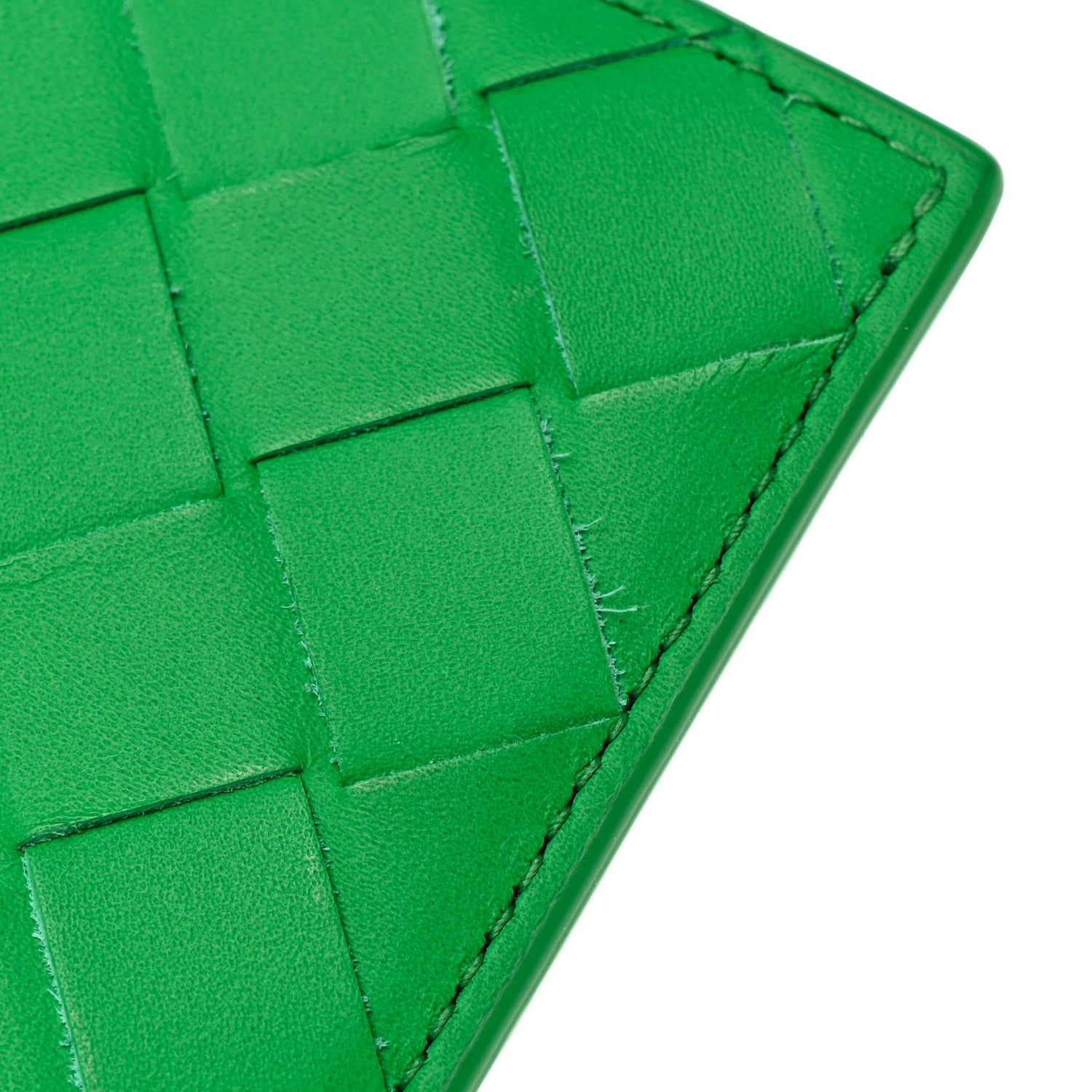 Bottega Veneta Calfskin Intrecciato Flap Card Case Parakeet 12 of 13
