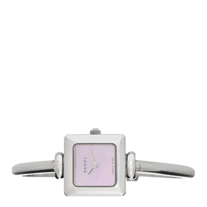 Gucci Stainless Steel Pink Mother of Pearl 19mm 1900L Quartz Watch 2 of 4