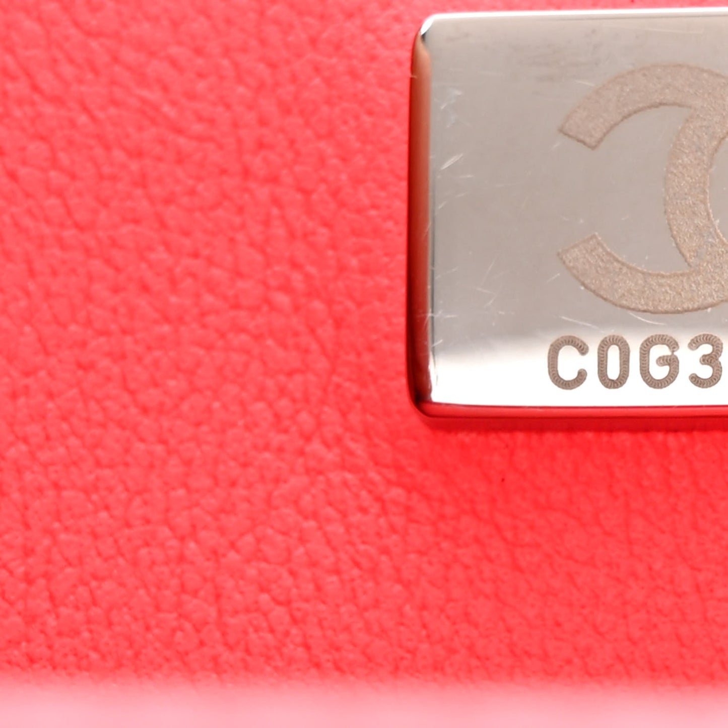 Lambskin Quilted Mini Rectangular Flap Coral Pink