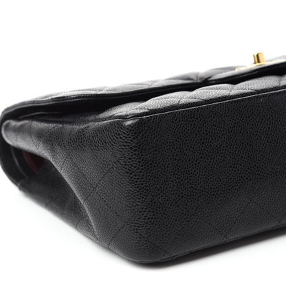 Chanel Caviar Quilted Jumbo Double Flap Black 7 of 12