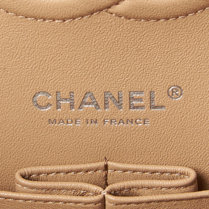Chanel Lambskin Quilted Medium Double Flap Beige 8 of 10