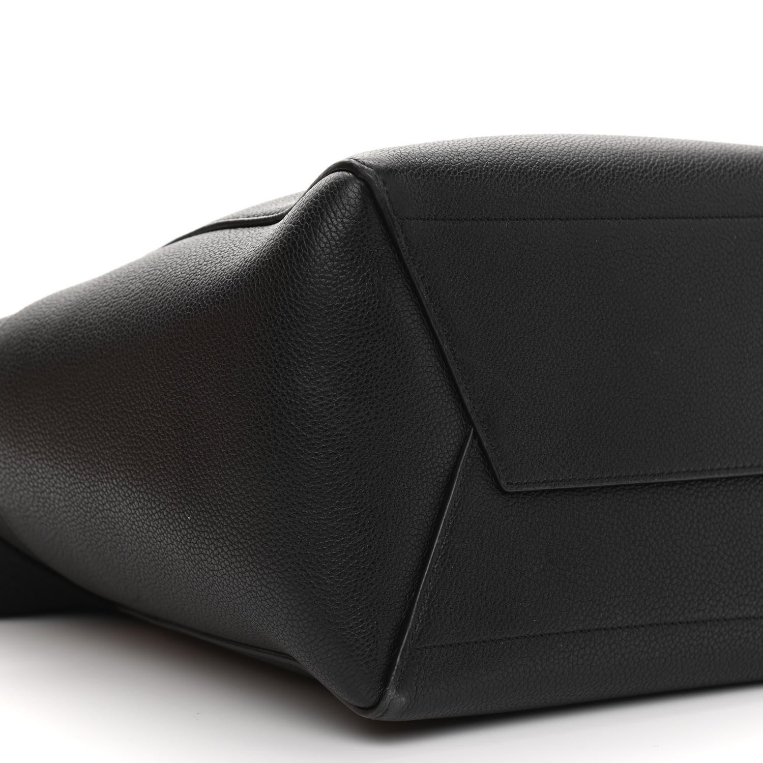 Celine Soft Grained Calfskin Sangle Bucket Bag Black 7 of 10