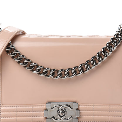 Chanel Glazed Calfskin Medium Boy Flap Light Pink 14 of 14