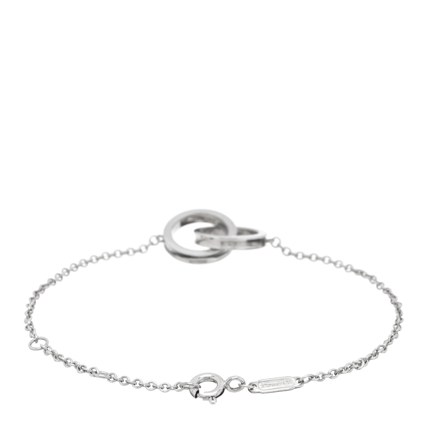 Tiffany Sterling Silver 1837 Interlocking Bracelet 2 of 3