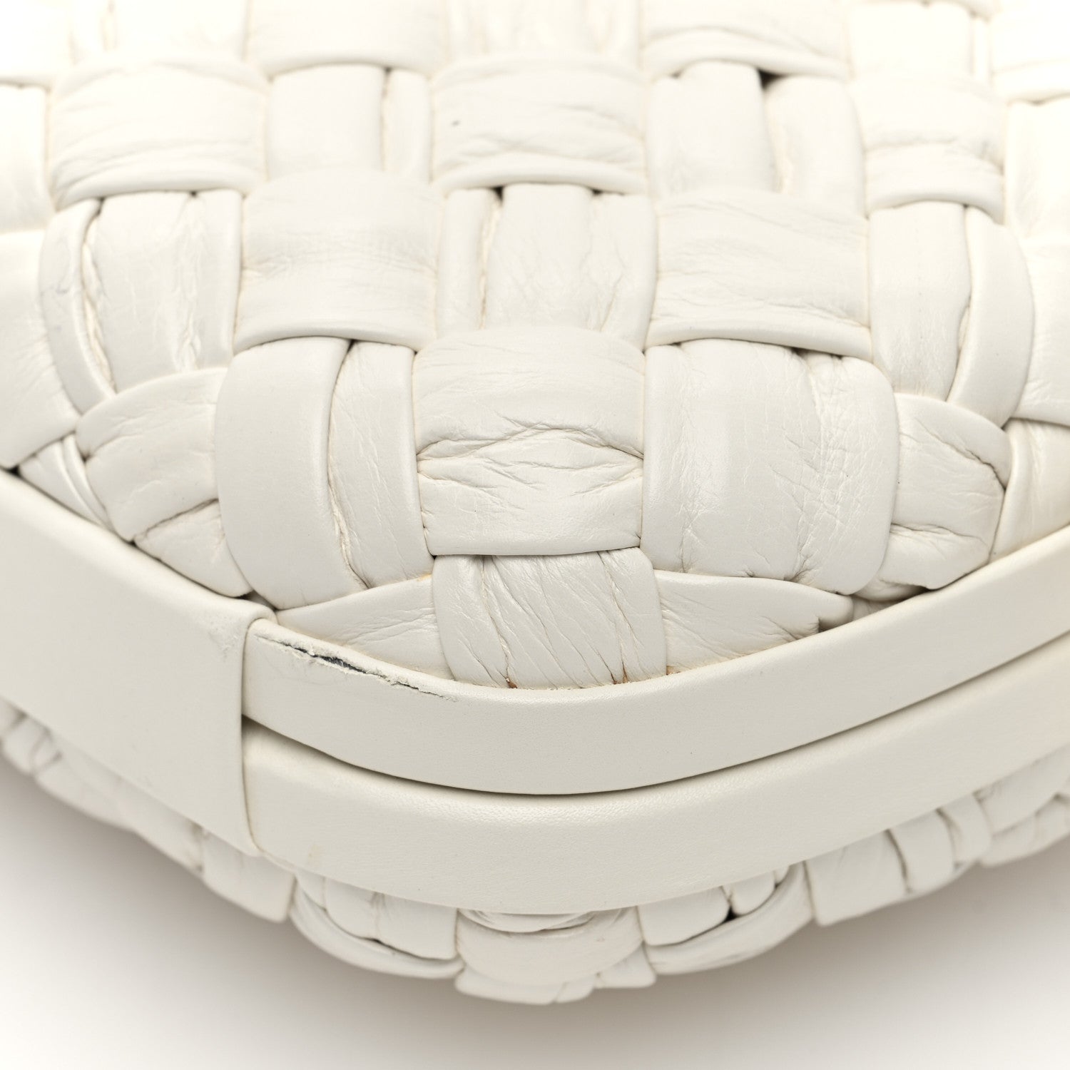 Bottega Veneta Calfskin Intrecciato Knot On Strap Bone 9 of 9
