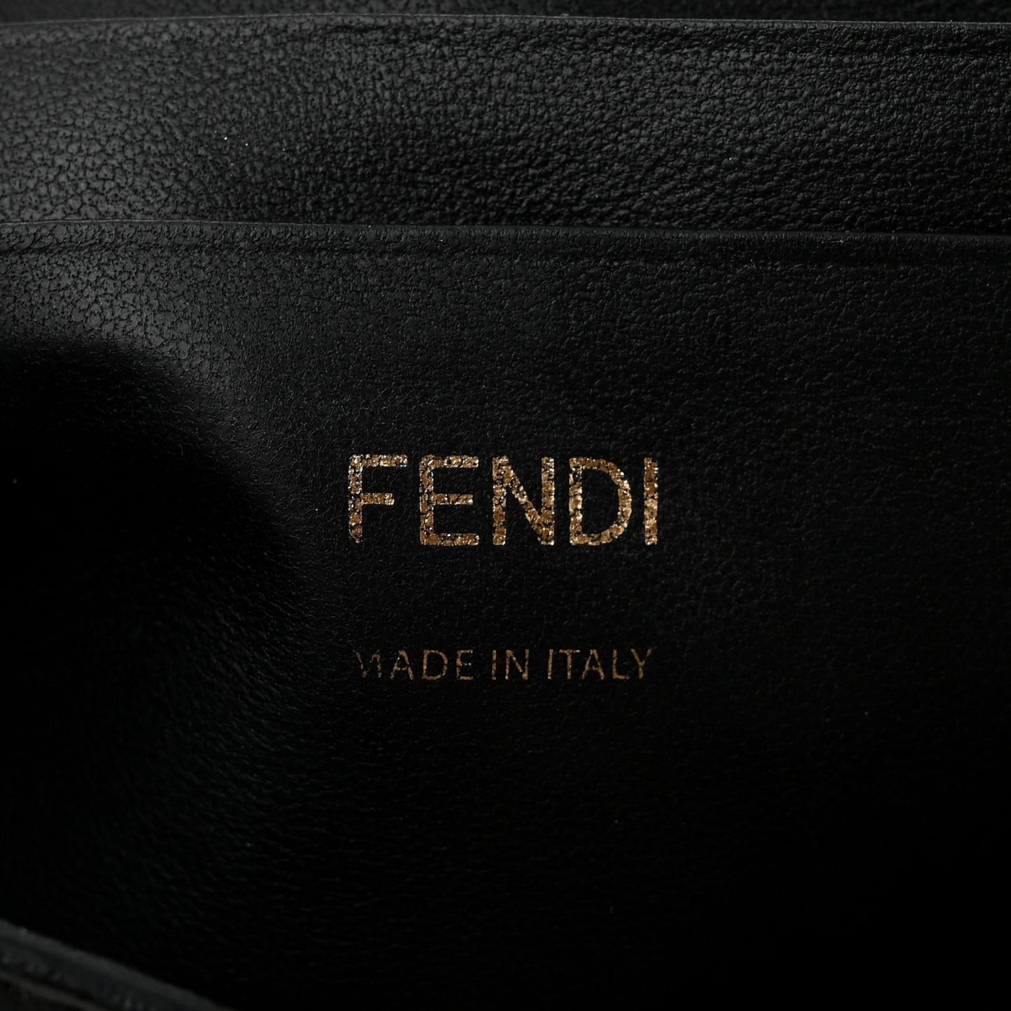 Nappa FF 1974 Embossed Mini Baguette Black