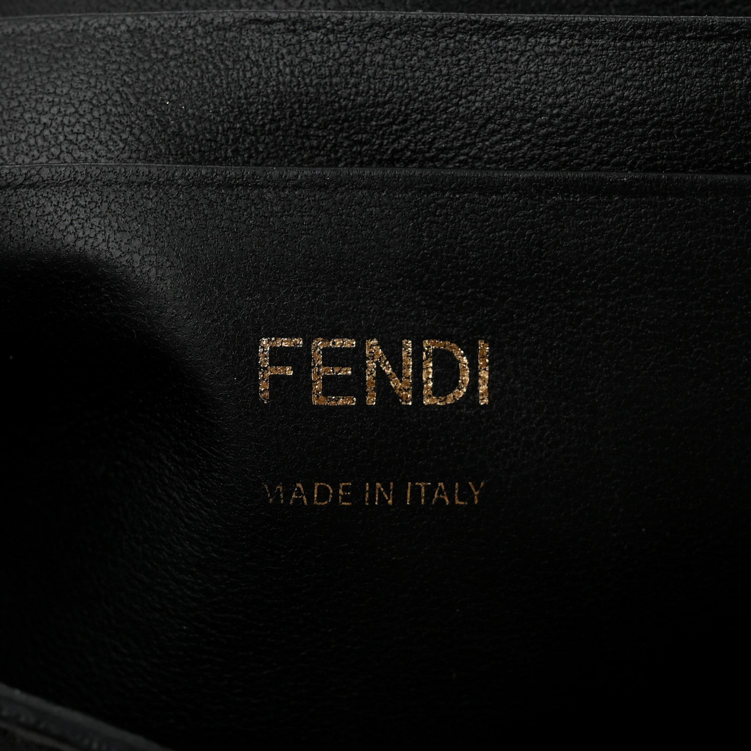 Fendi Nappa FF 1974 Embossed Mini Baguette Black 6 of 10