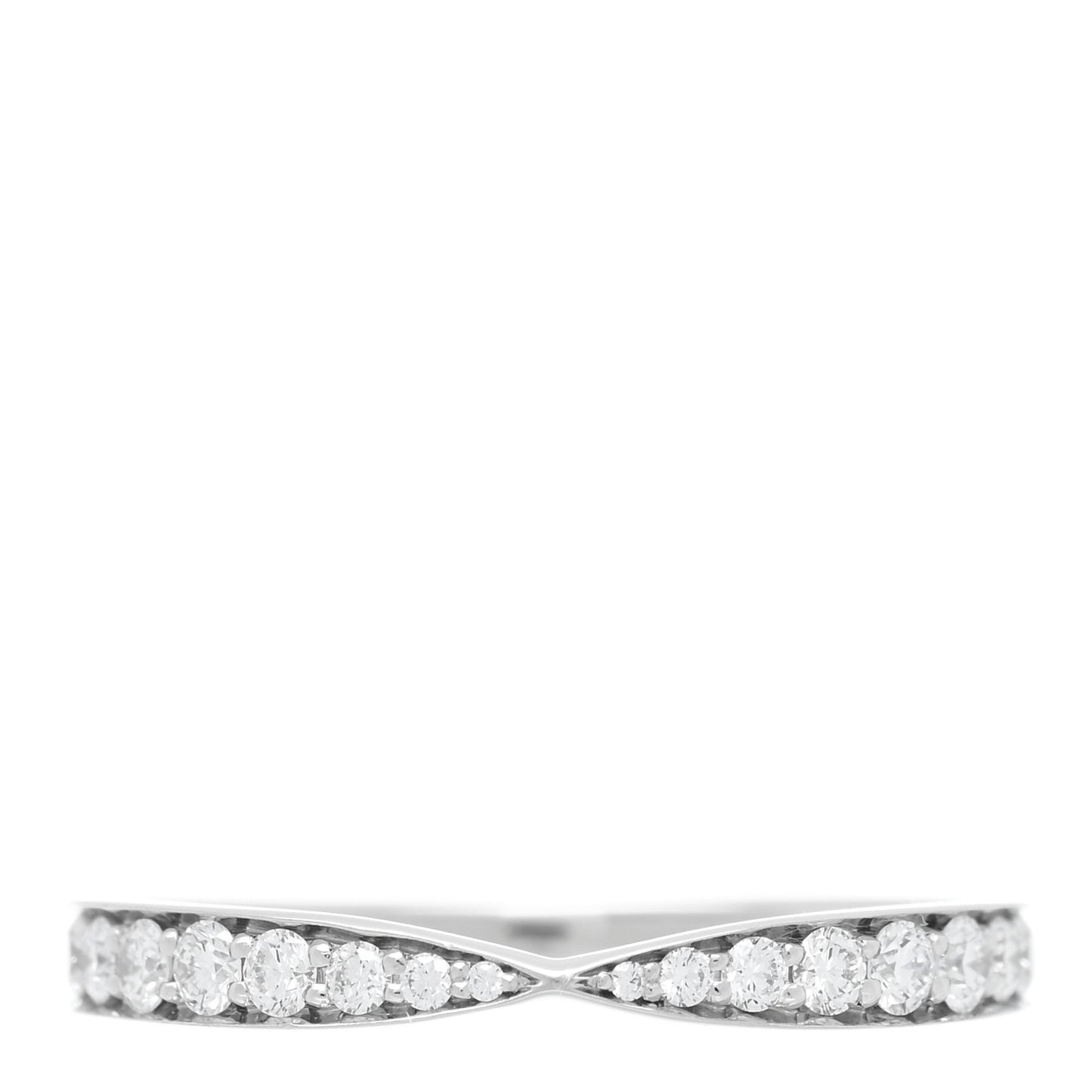 Platinum Diamond Harmony Bead Set Band Ring 50 5.5