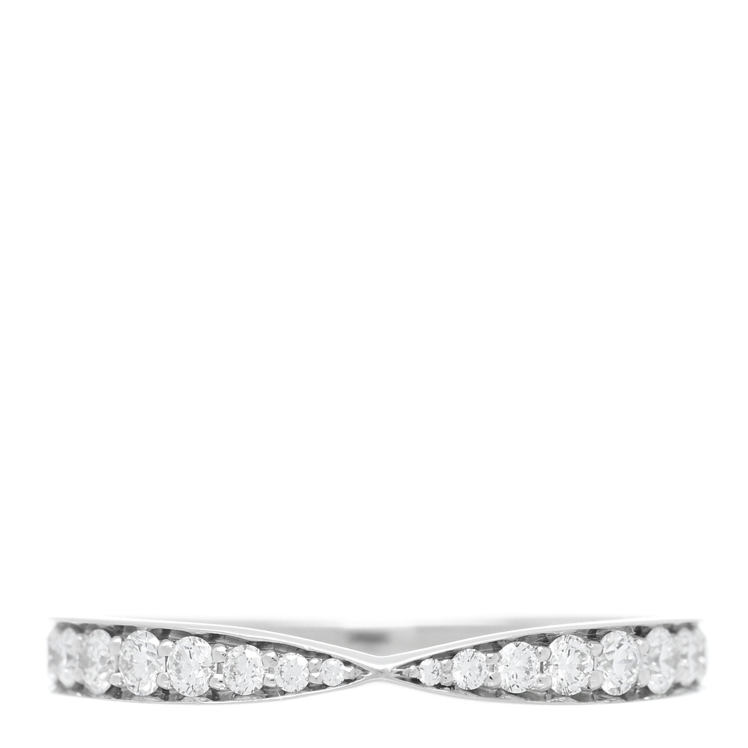 Tiffany Platinum Diamond Harmony Bead Set Band Ring 50 5.5 1 of 4