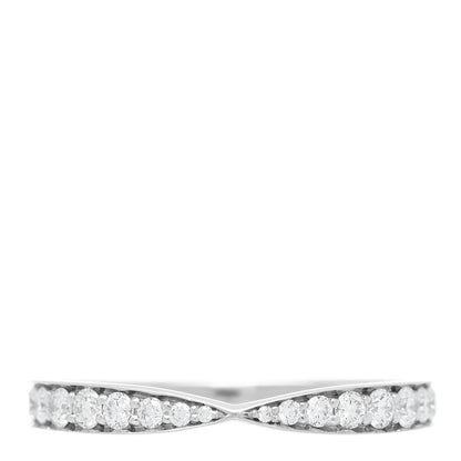Tiffany Platinum Diamond Harmony Bead Set Band Ring 50 5.5 1 of 4
