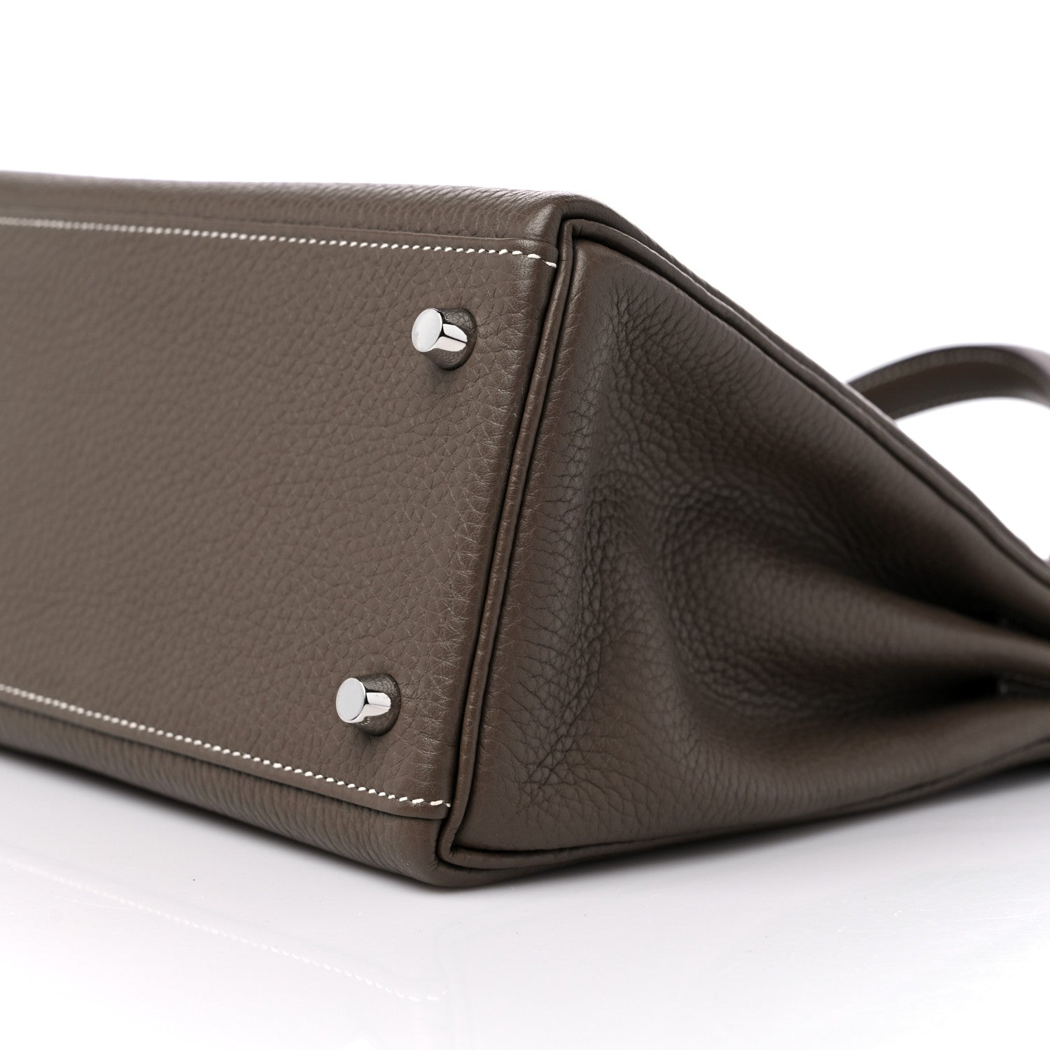 Hermes Taurillon Clemence Kelly Retourne 28 Etoupe 9 of 10