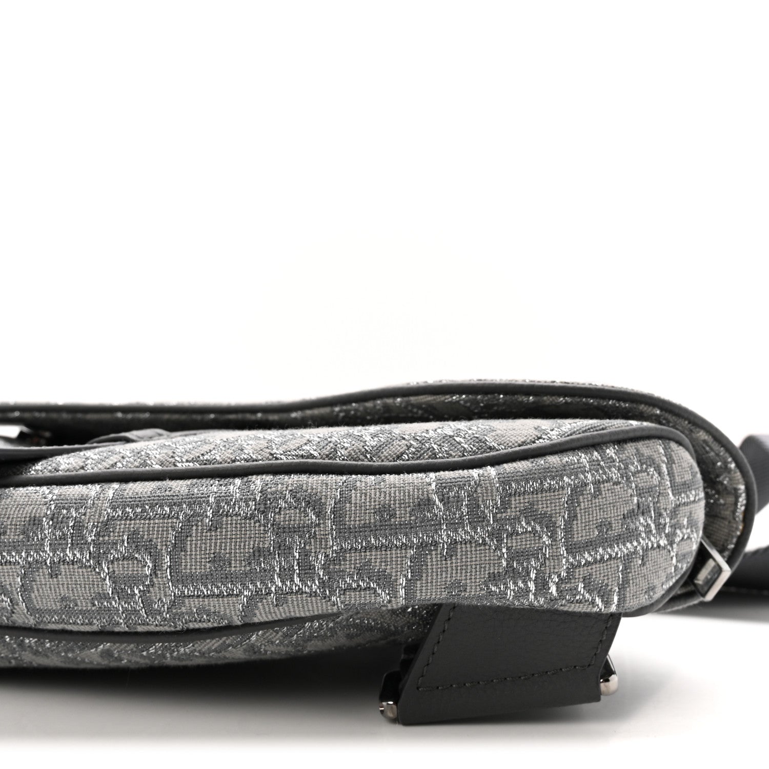 Christian Dior Oblique Mens Saddle Bag Grey 8 of 9