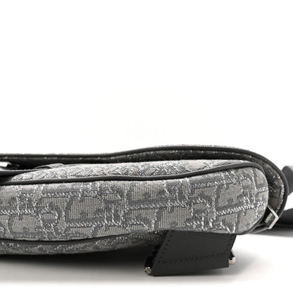 Christian Dior Oblique Mens Saddle Bag Grey 8 of 9