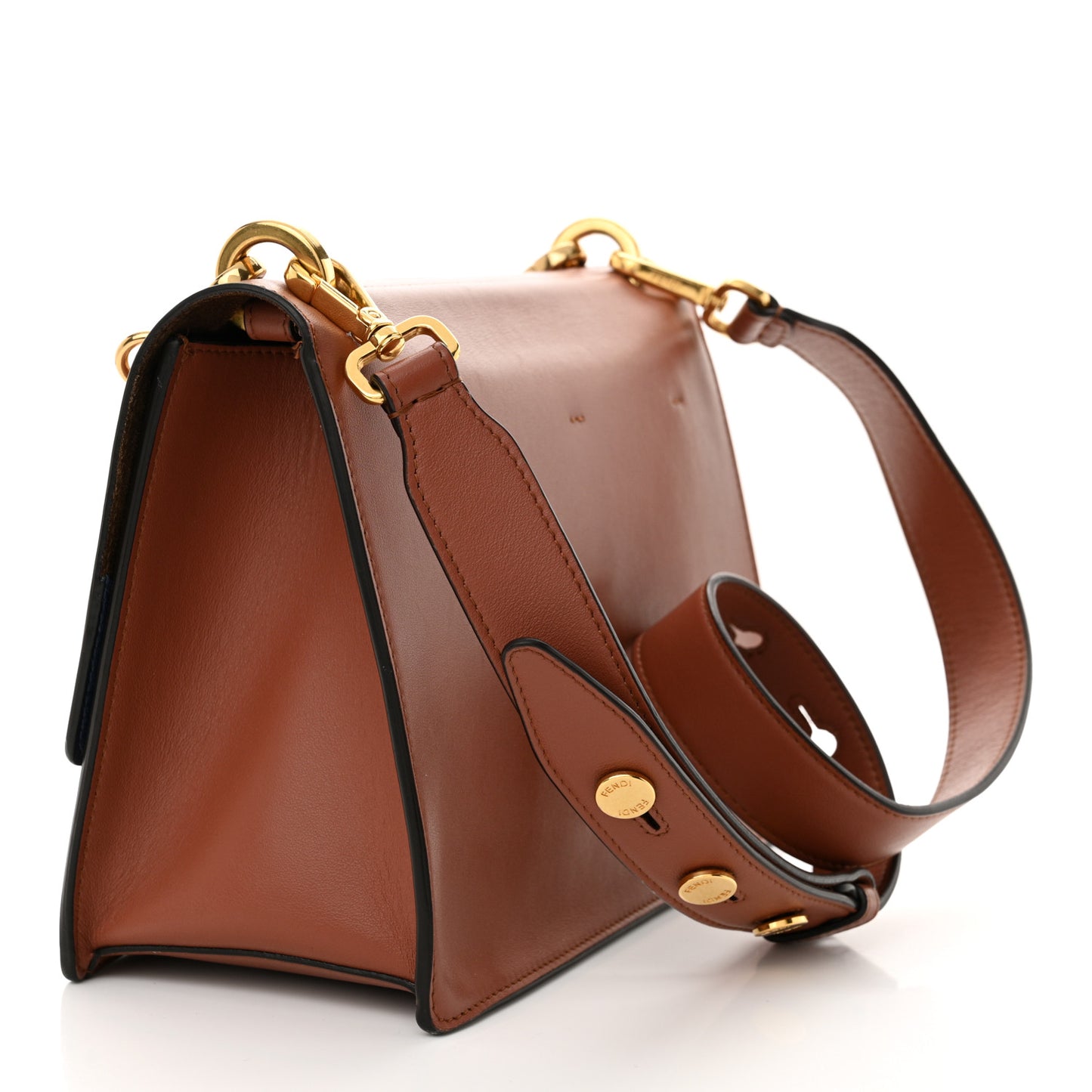 Vitello Grace Matte F is Fendi Kan U Shoulder Bag Rust