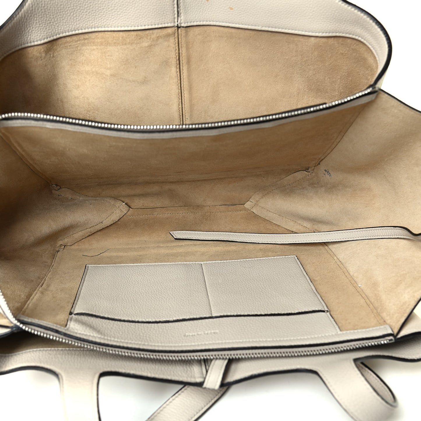Baby Grained Calfskin Medium Tri-Fold Bag Dune
