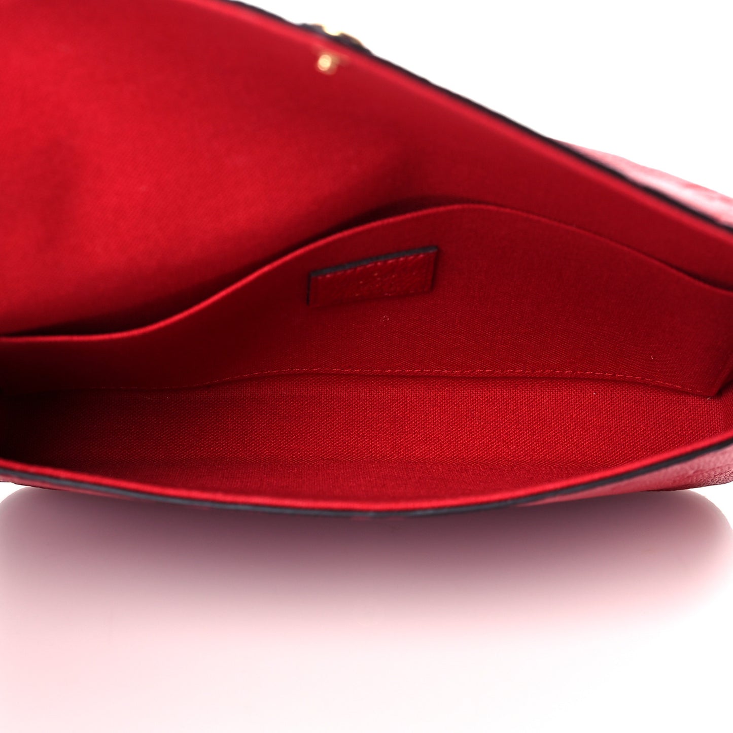 Empreinte Pochette Felicie Chain Wallet Scarlet