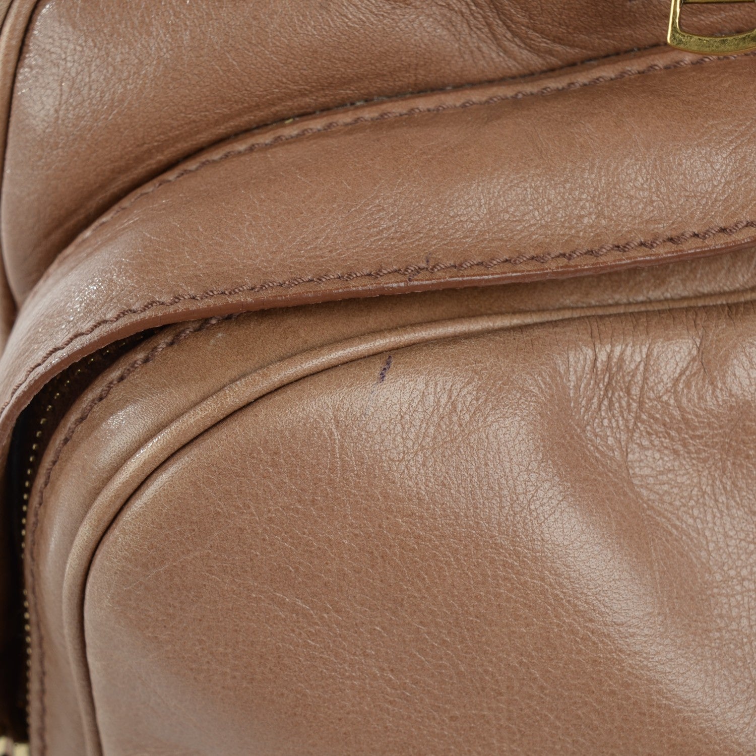 Saint Laurent Calfskin Large Vanity Bowler Camel 15 of 15