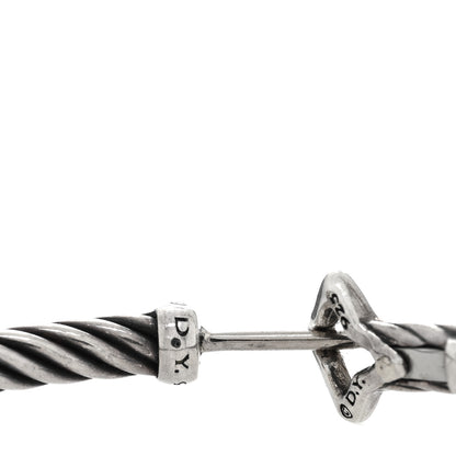 David Yurman Sterling Silver Medium Cable Classics Hoop Earrings 4 of 4