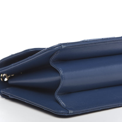 Chanel Sheepskin Quilted Beauty Lock Flap Blue 5 of 12