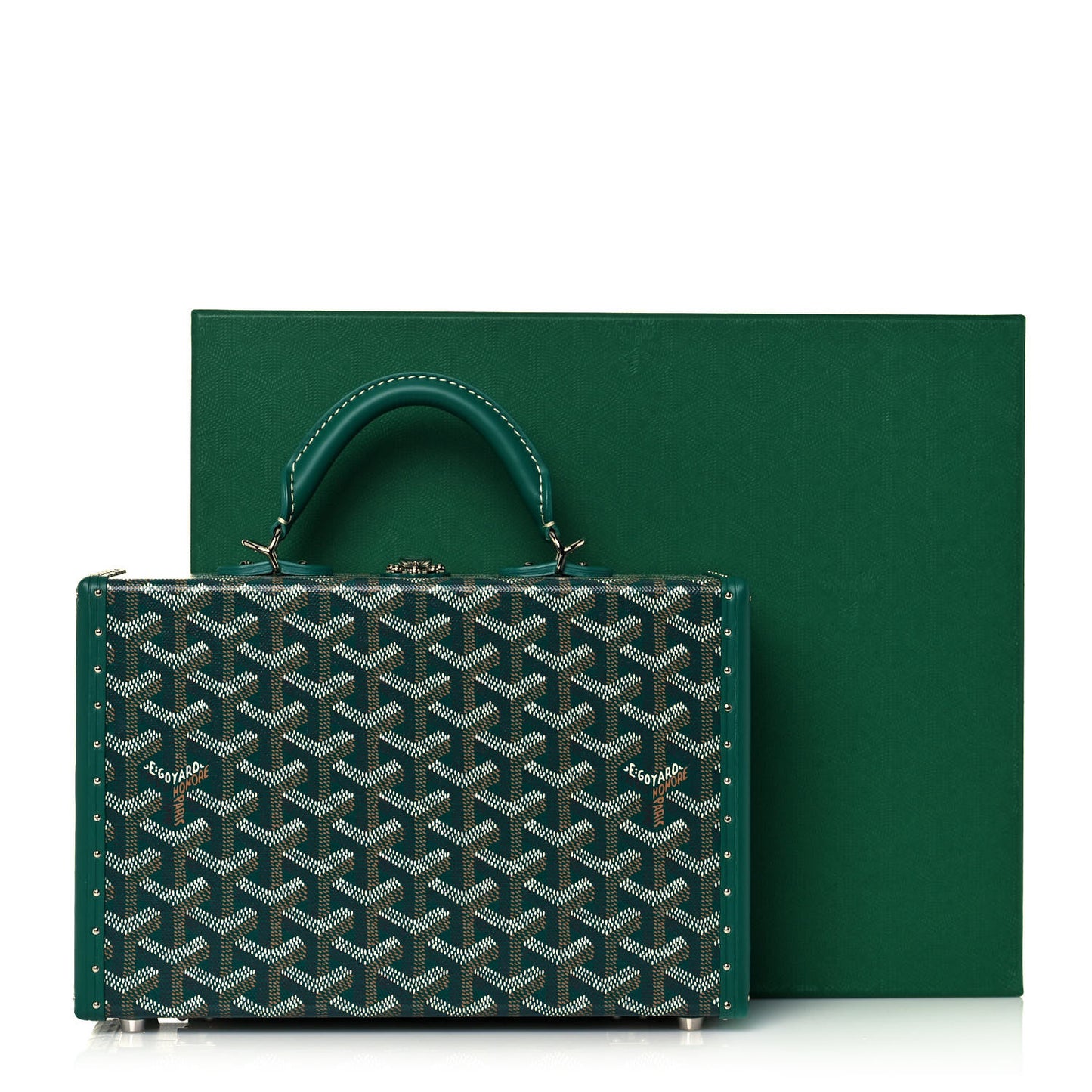 Goyardine Grand Hotel Trunk Bag Green