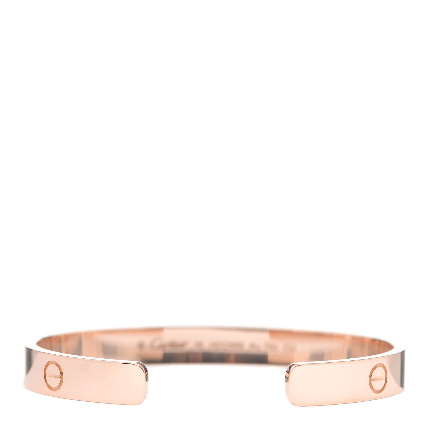 Cartier 18K Pink Gold LOVE Cuff Bracelet 16 3 of 4