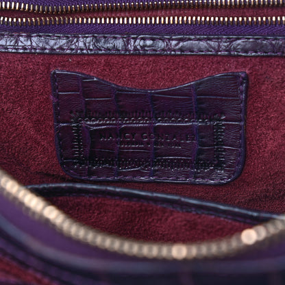 Nancy Gonzalez Crocodile Satchel Purple 6 of 9