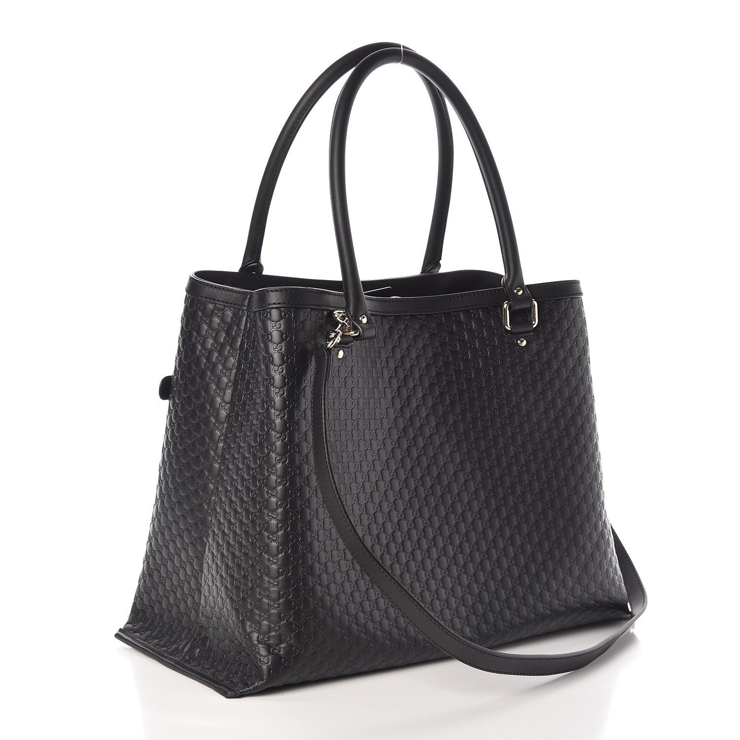 Soft Microguccissima Large Tote Black